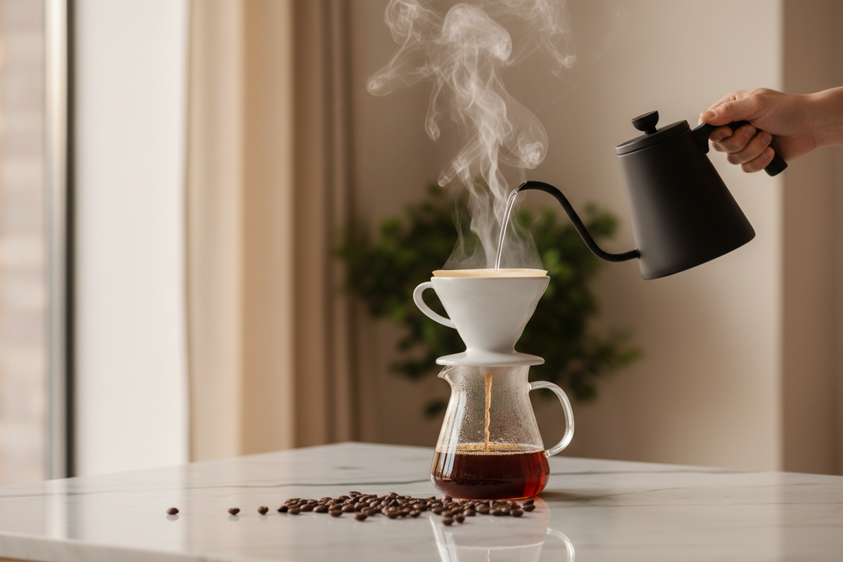 Fresh Brewed Coffee Hero — Cozy Notes