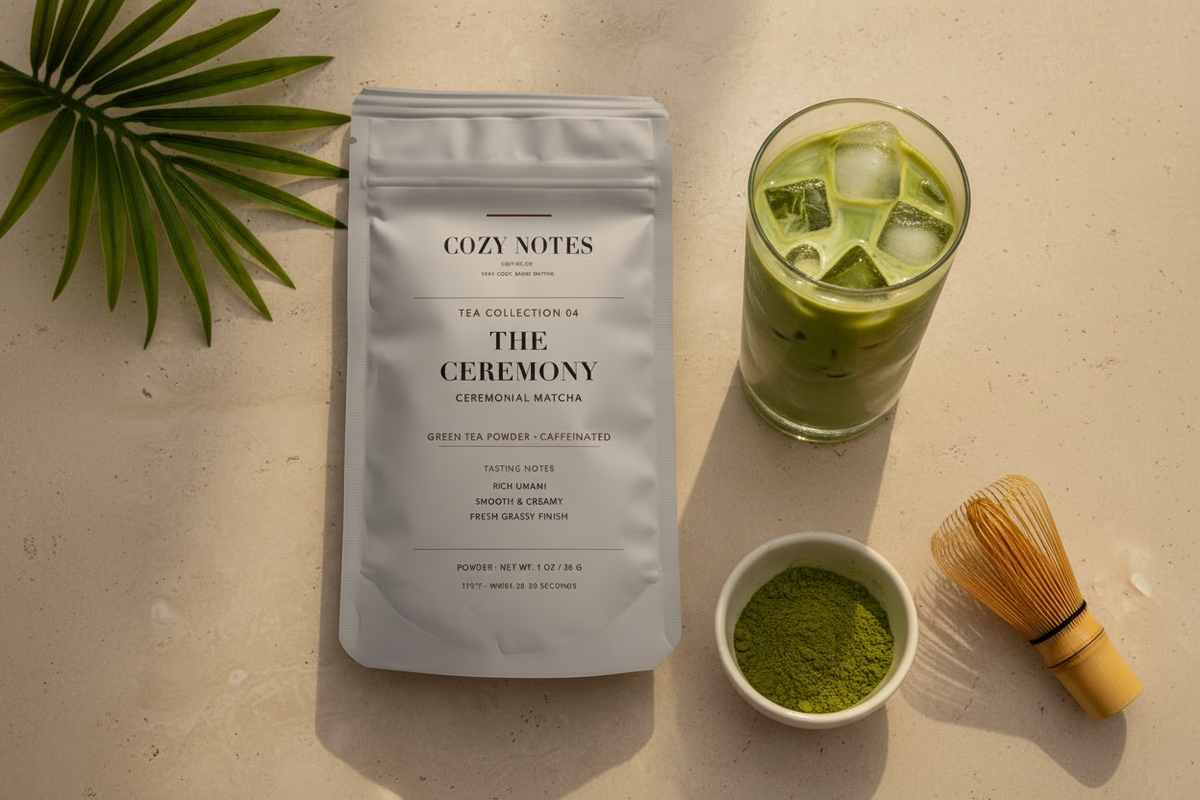 Iced Matcha Latte Hero — The Ceremony Bag