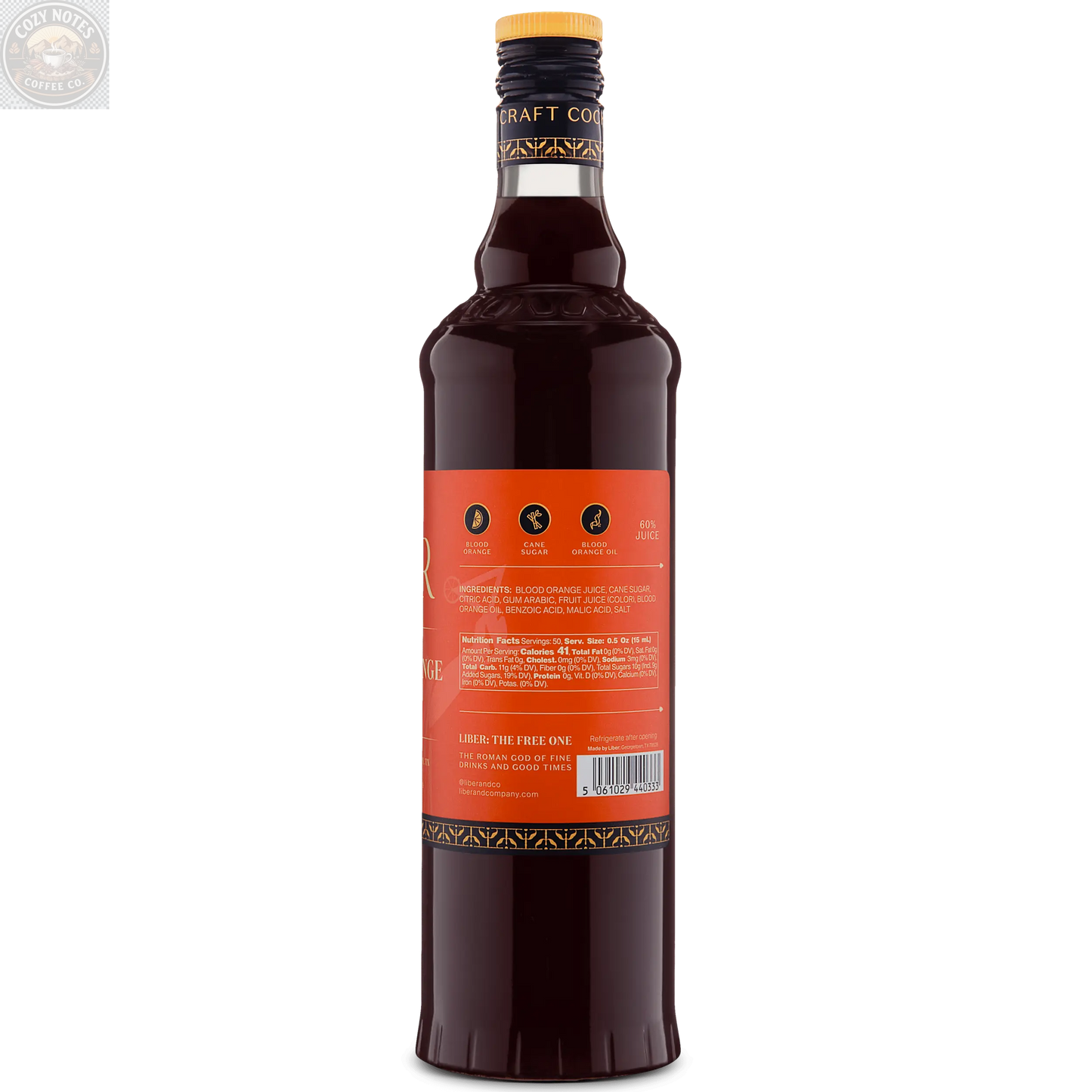 Blood Orange Cordial Liber & Co.
