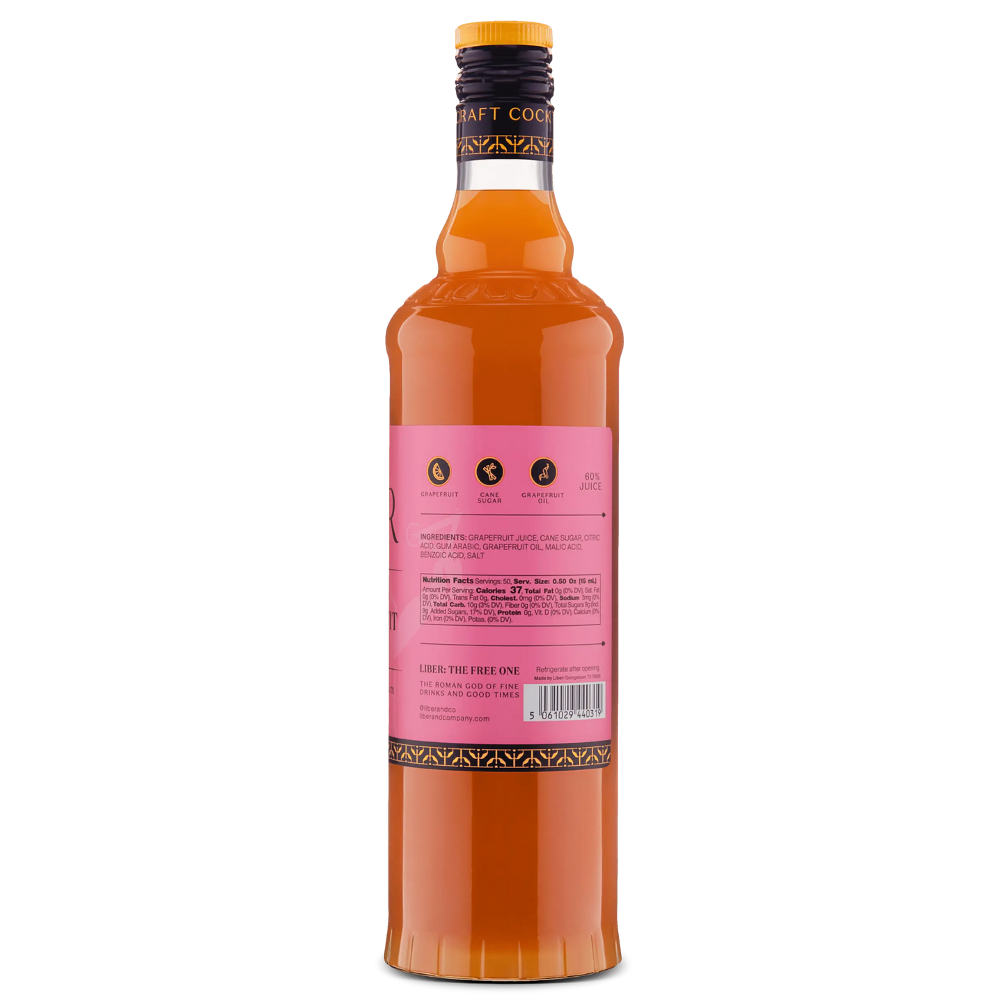 Rio Red Grapefruit Cordial Liber & Co.