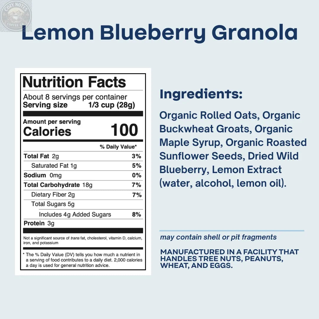 Blueberry Lemon Granola Rooted Living