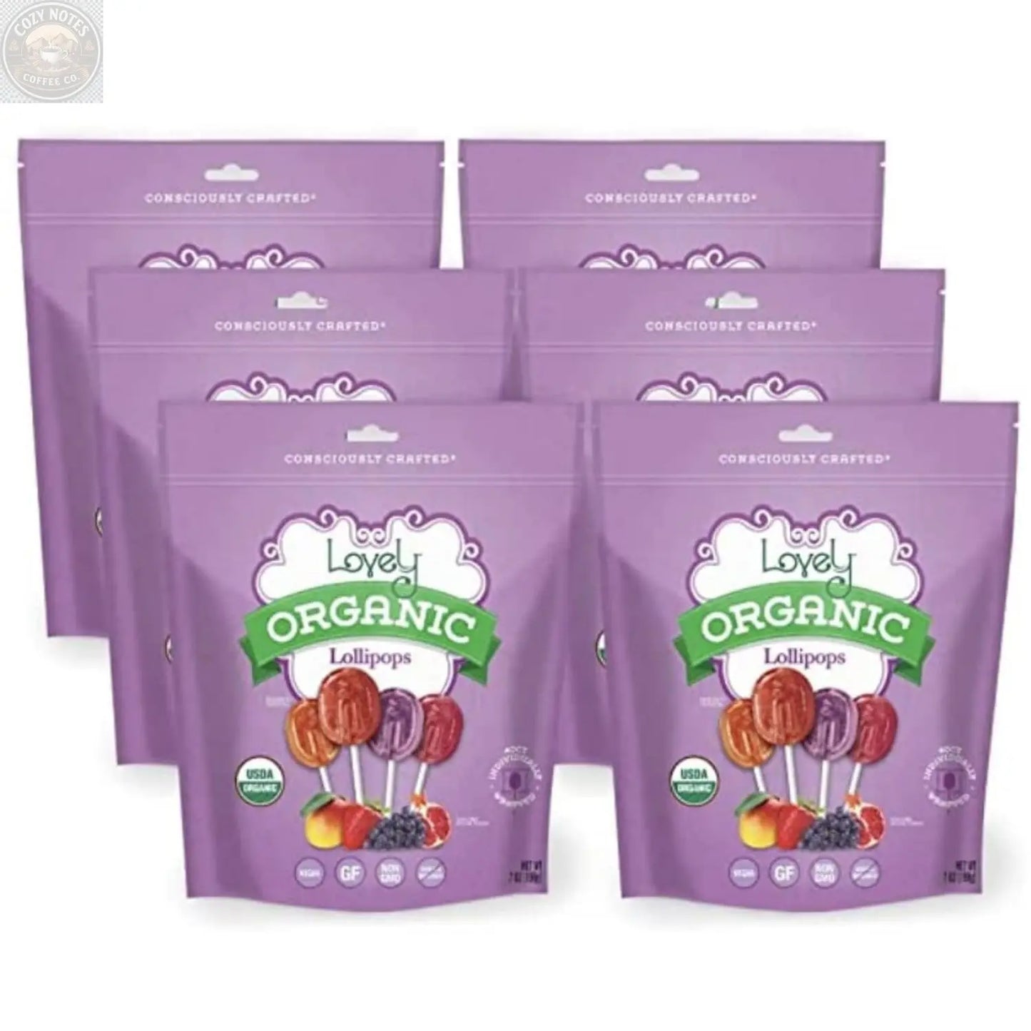 Organic Lollipops Lovely Candy Company