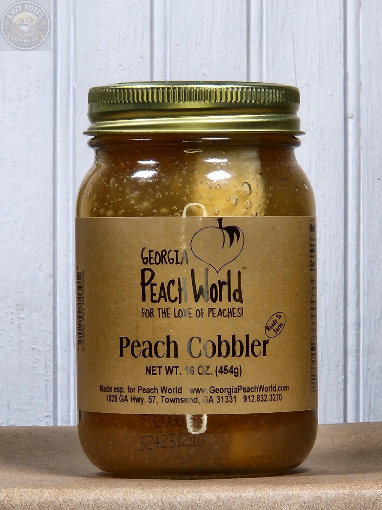 Peach Cobbler in- a- jar Georgia Peach World
