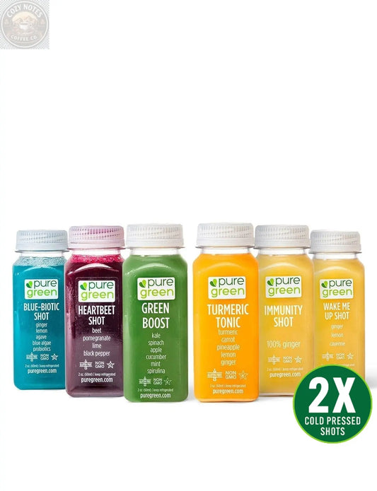Shot Variety, Cold Pressed Juice Shots Pure Green