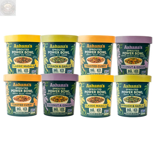 Try Them All – Sprouted Power Bowl Variety Pack aahanasnaturals.com