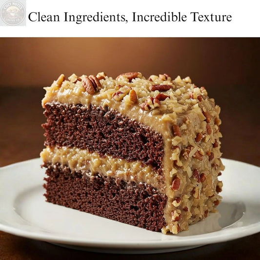 Andy Anand Sugar-Free German Chocolate Cake, 2.4 lb – Belgian Cocoa, Coconut-Pecan Filling, Keto & Diabetic-Friendly Birthday Gift Box Andyanand