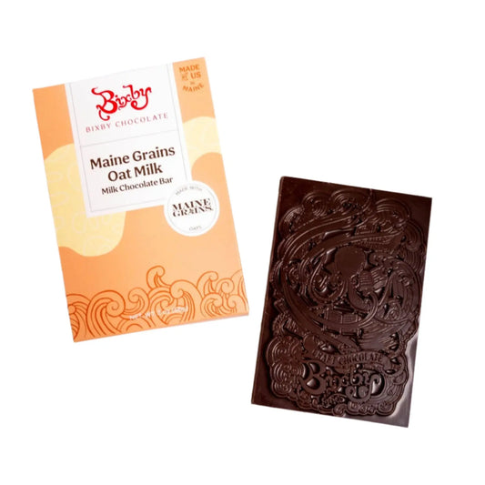 Organic Maine Grains Oat Milk Chocolate Bar (Vegan) Bixby Chocolate