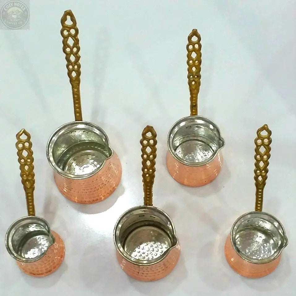 Handmade Copper Ibrik Tea + Linen