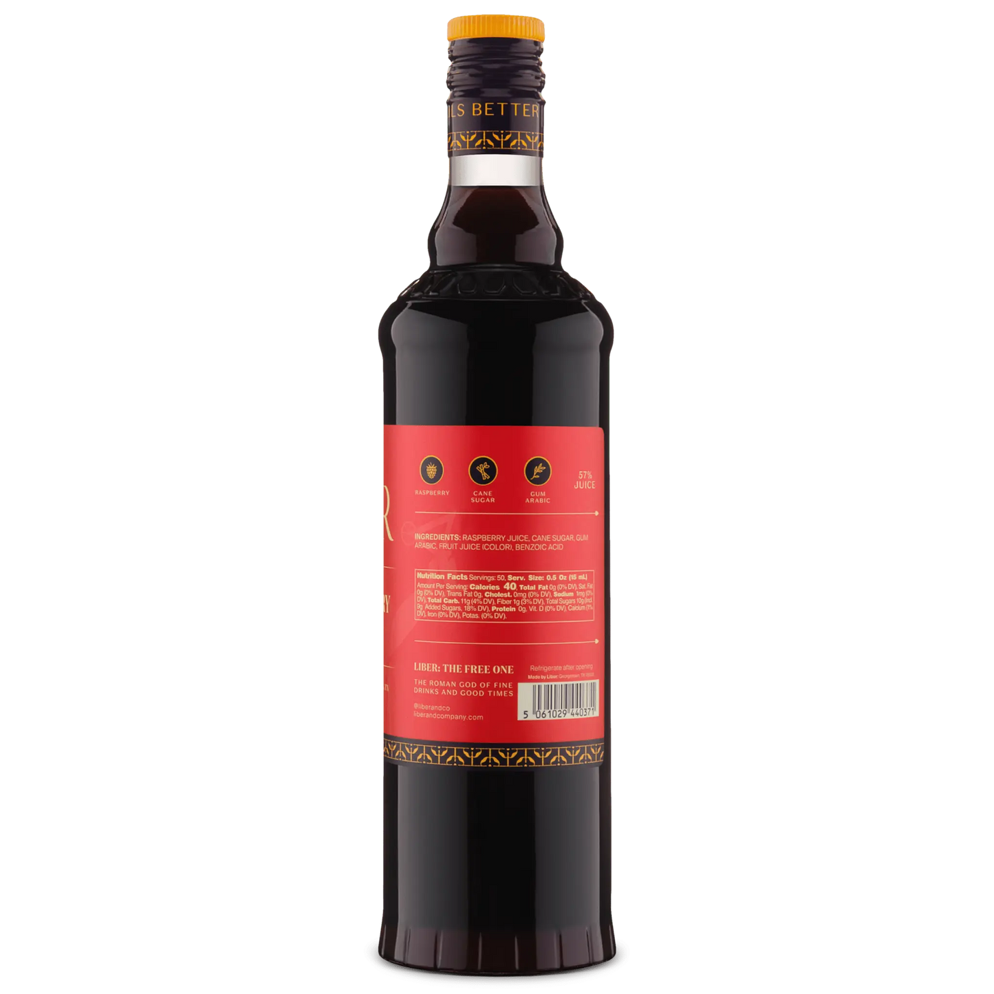 Raspberry Gum Syrup Liber & Co.