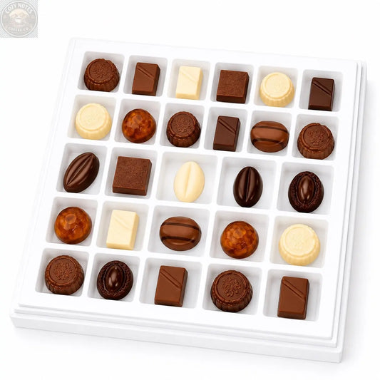 Andy Anand Sugar-Free Luxury Belgian Chocolate Truffles, 25 pc – Espresso, Hazelnut, Strawberry, Coconut, Cherry, Diabetic-Friendly Gift Andyanand
