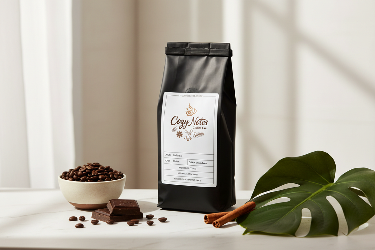 Bali Blue Coffee Hero — Cozy Notes