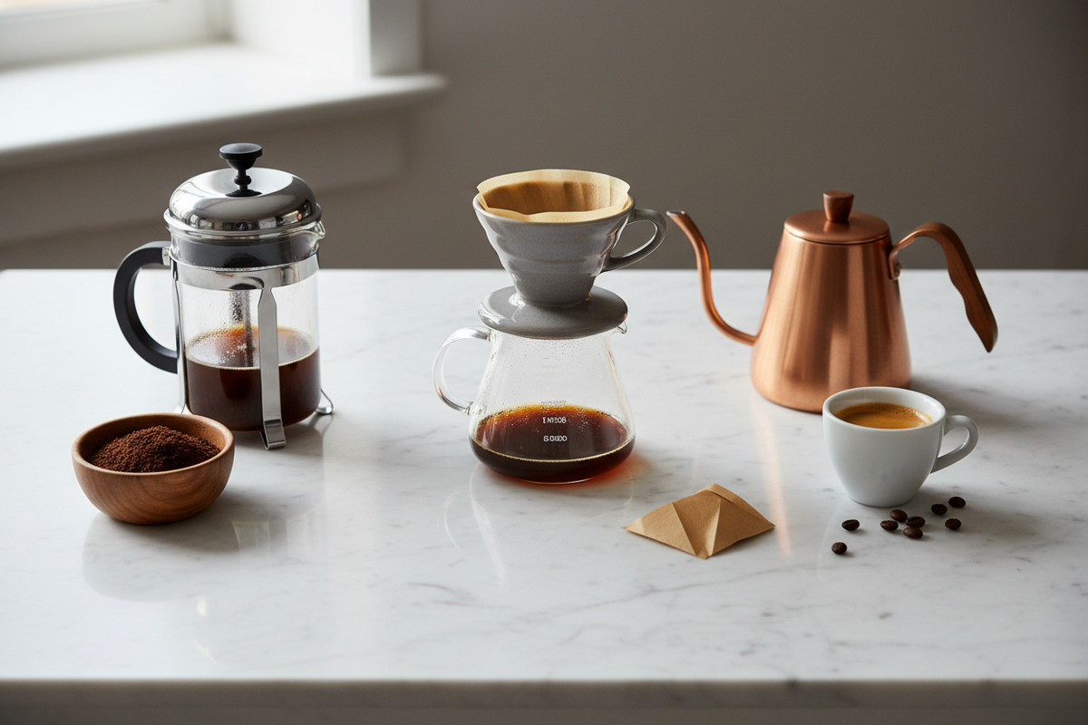 French Press vs Pour-Over vs Espresso Brewing Methods