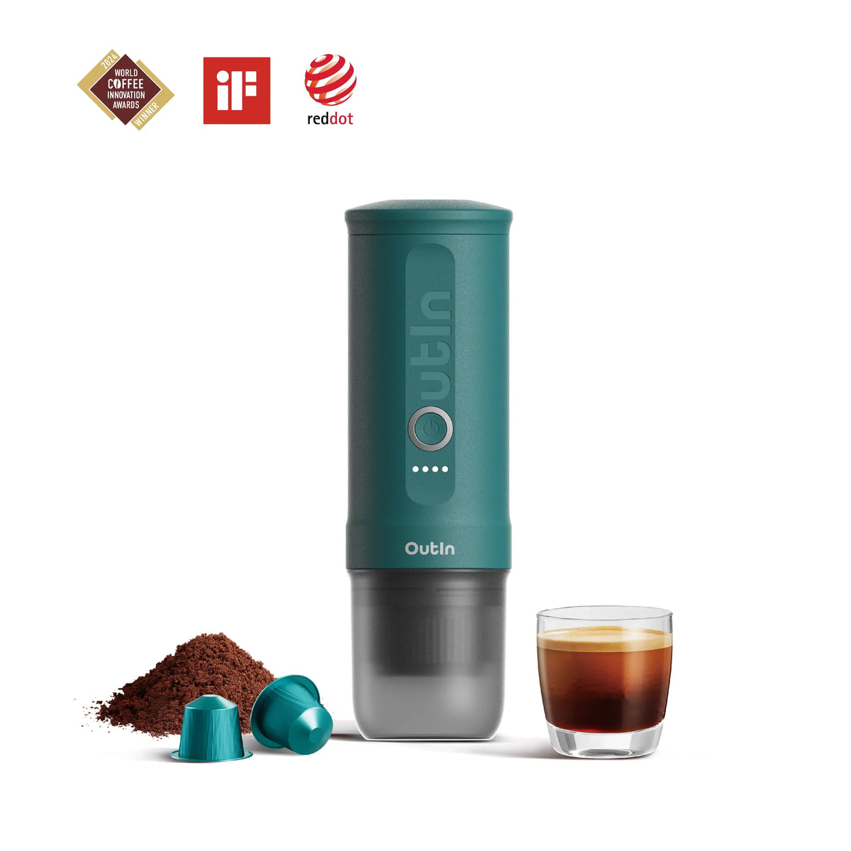 OutIn Nano Espresso Maker — OutIn Teal
