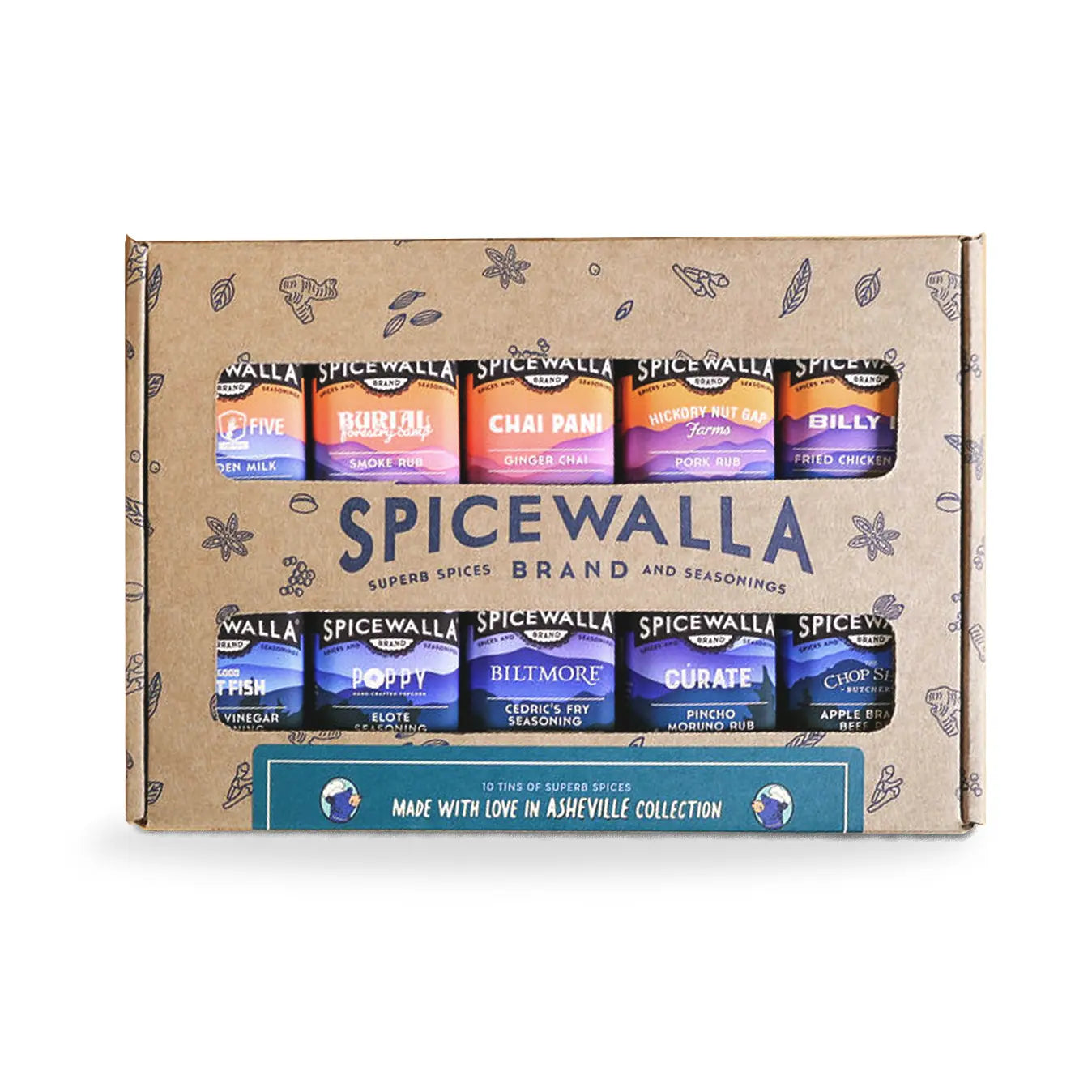 10-Pack Made with Love in Asheville Collection - Limited Edition! Spicewalla
