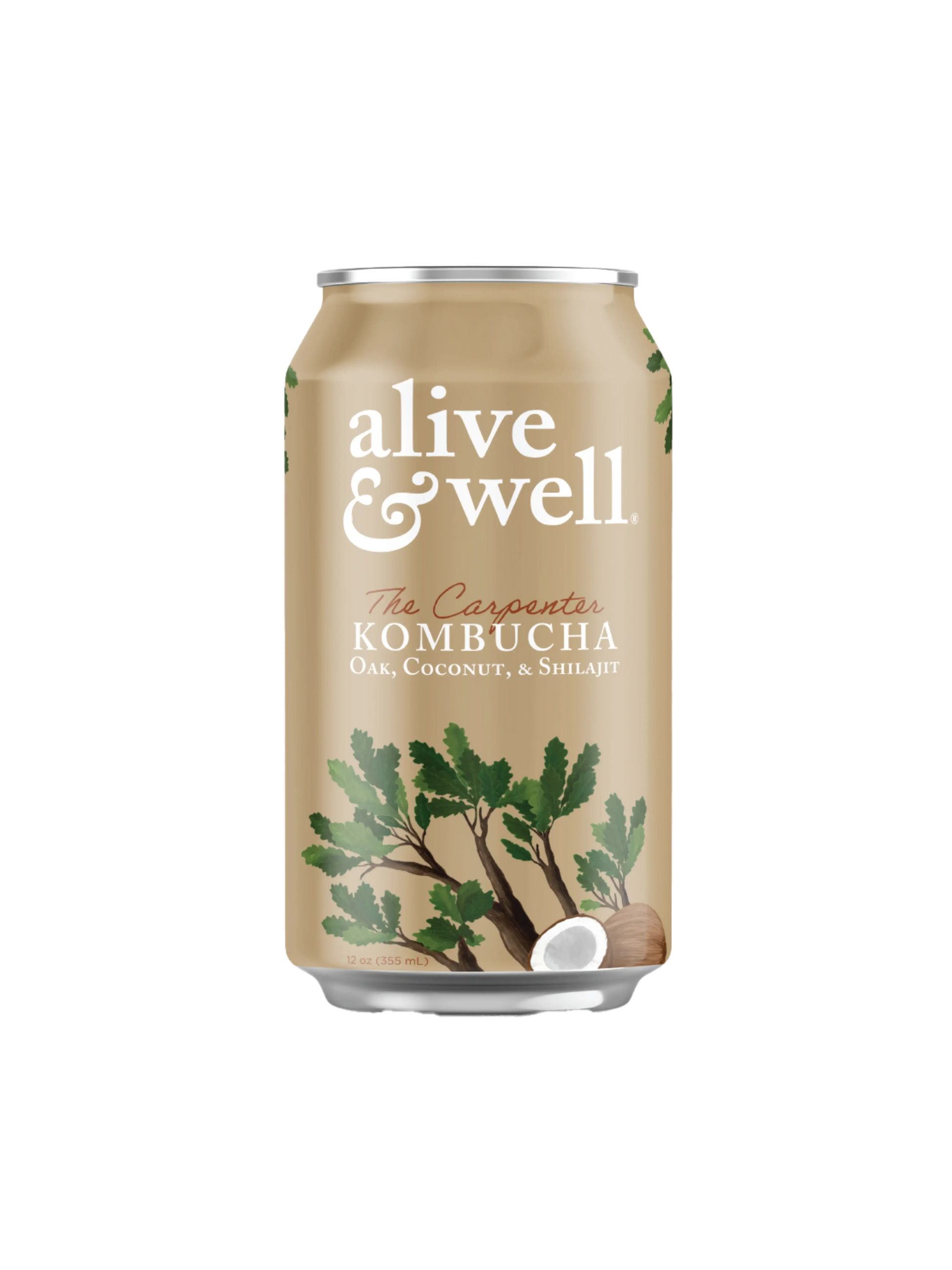 Oak & Coconut Kombucha Organic Alive & Well Kombucha