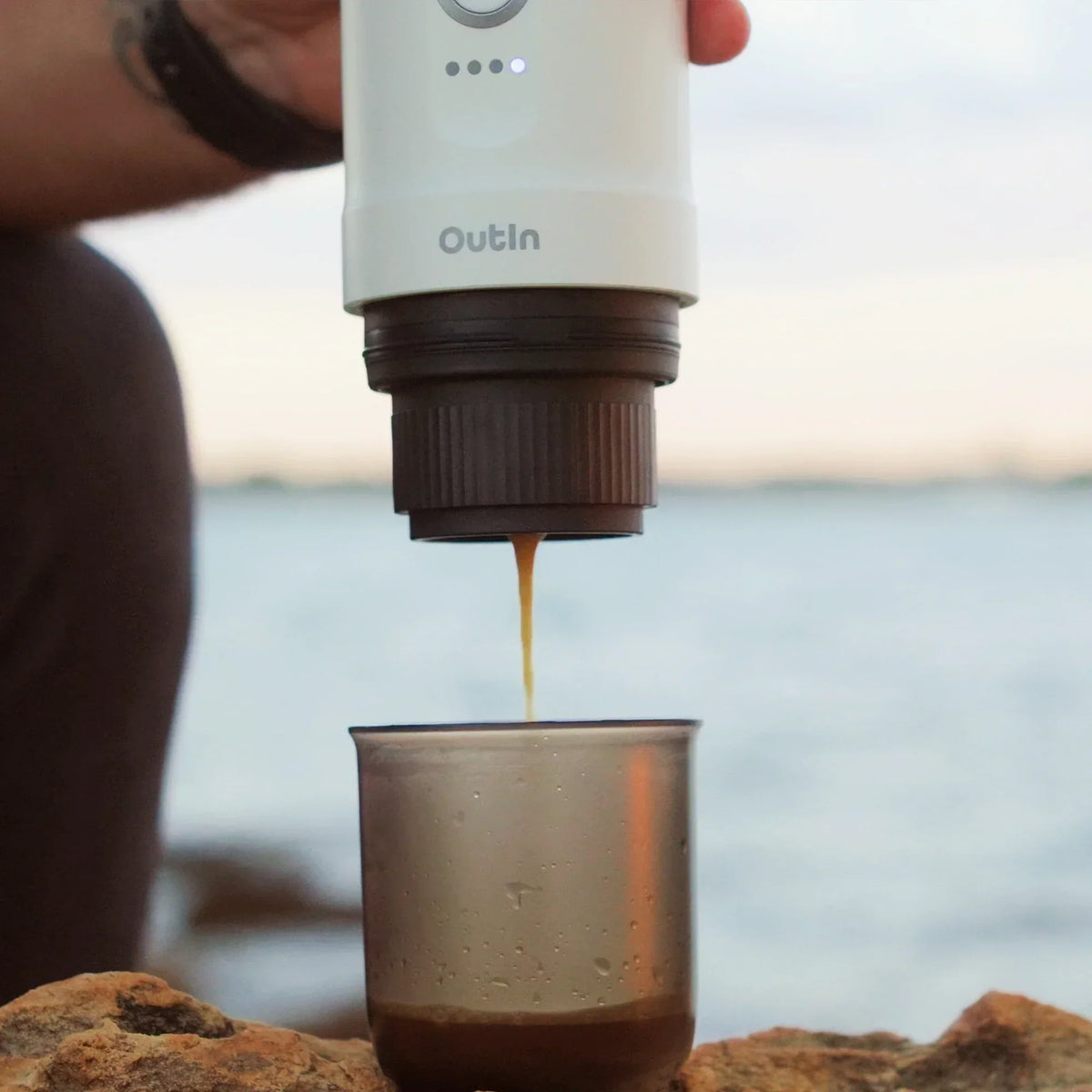 OutIn Nano Espresso Maker — Pearl White