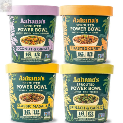 Try Them All – Sprouted Power Bowl Variety Pack aahanasnaturals.com