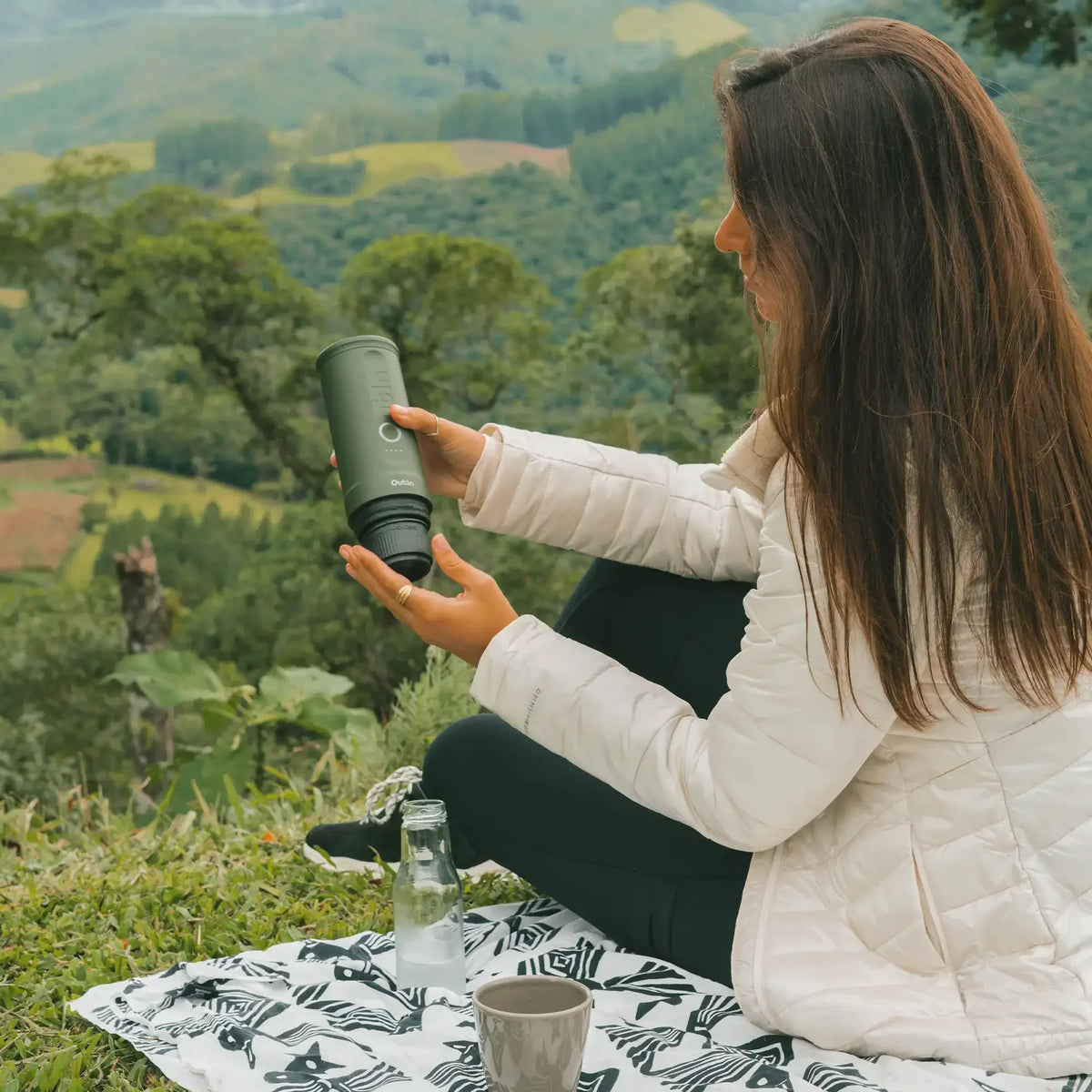 OutIn Nano Espresso Maker — Forest Green