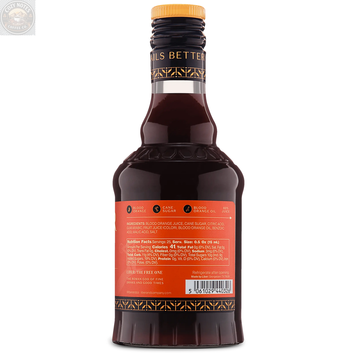 Blood Orange Cordial Liber & Co.