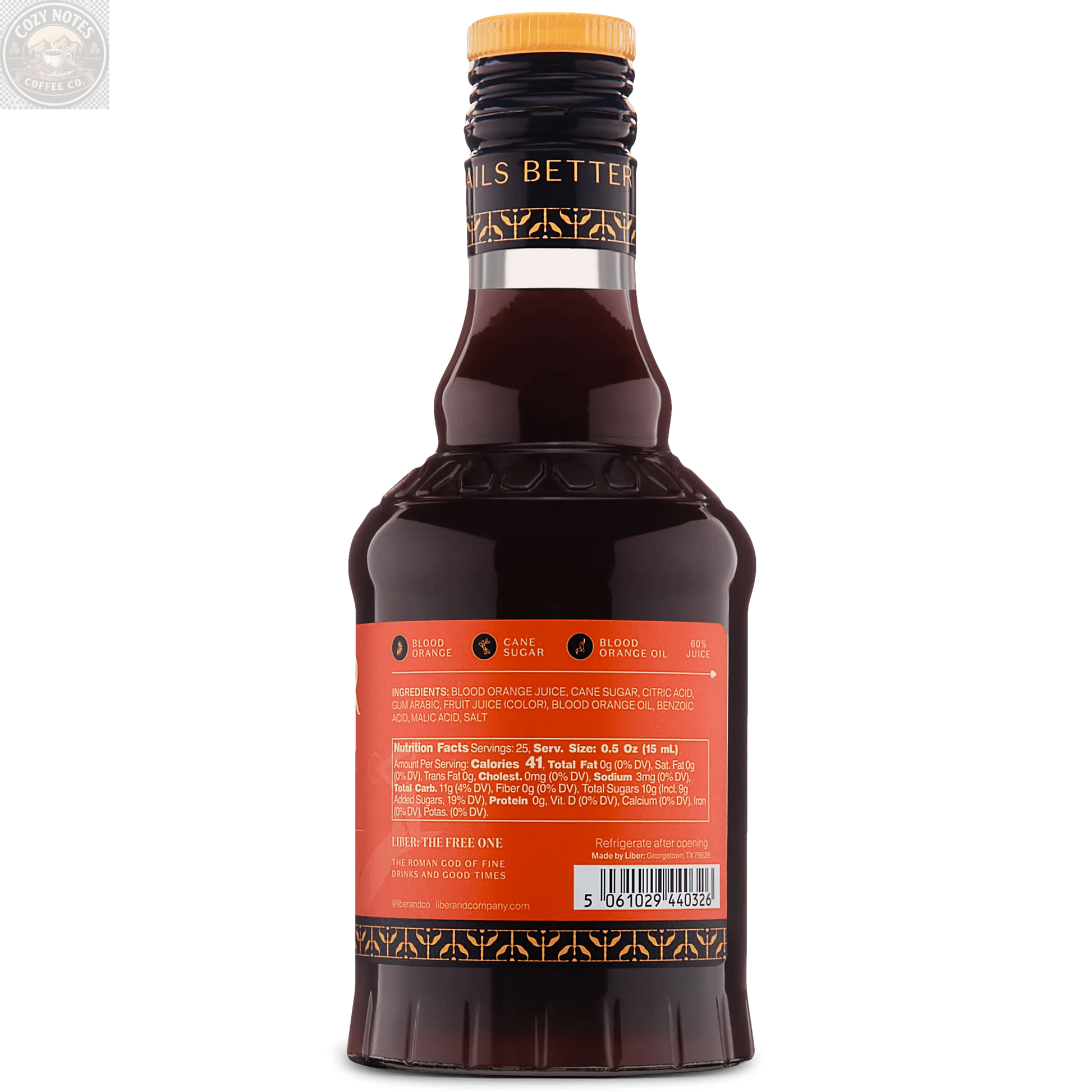 Blood Orange Cordial Liber & Co.