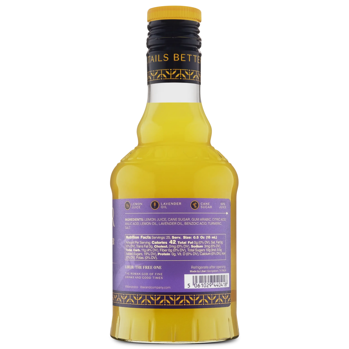 Lemon Lavender Cordial Liber & Co.