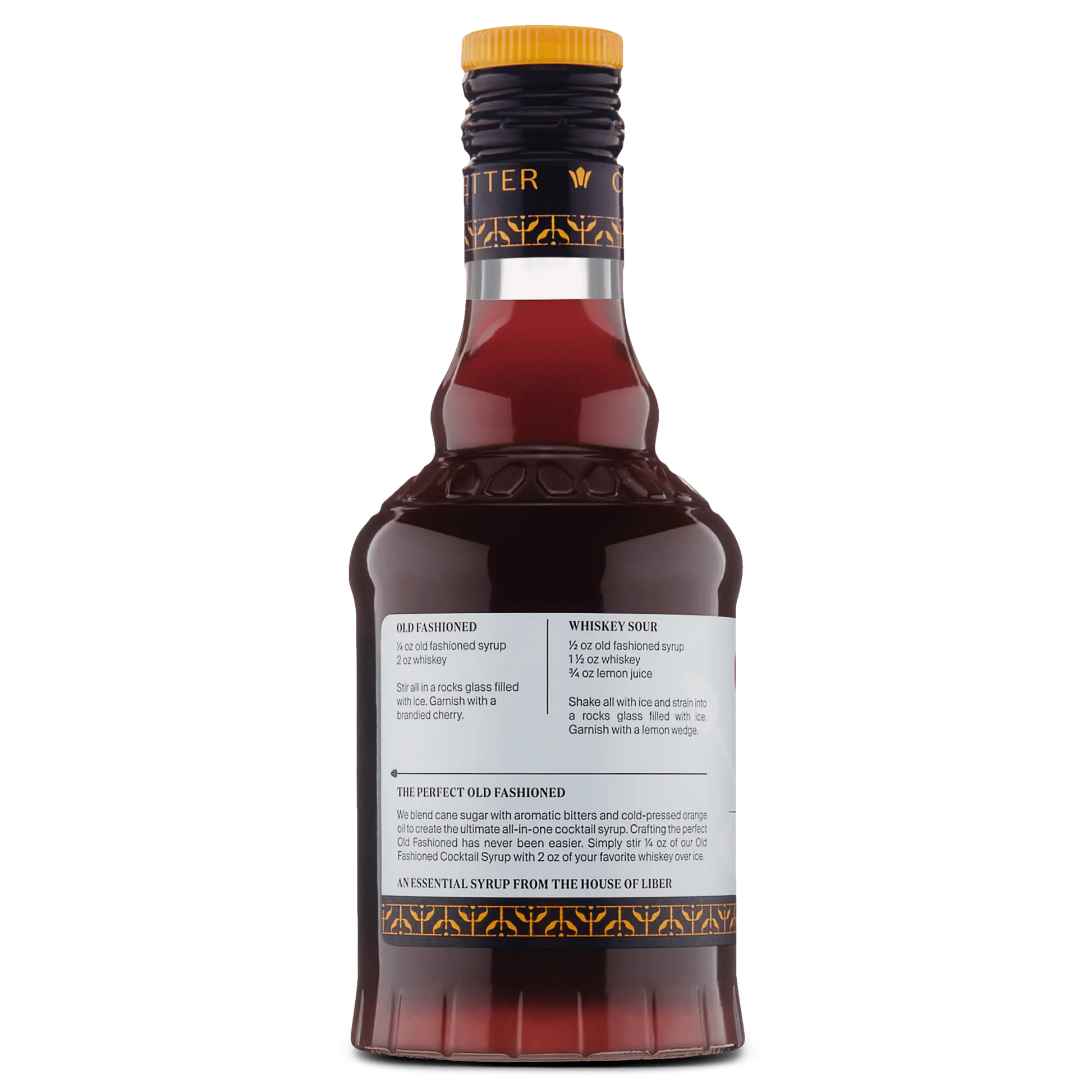 Old Fashioned Cocktail Syrup Liber & Co.