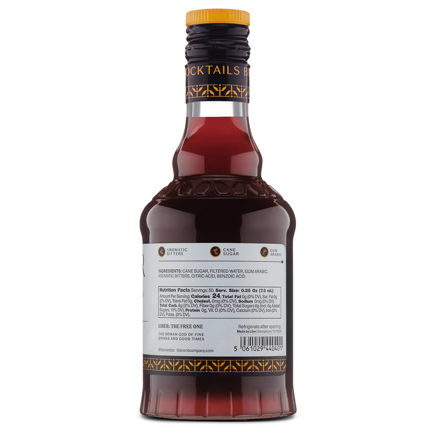 Old Fashioned Cocktail Syrup Liber & Co.
