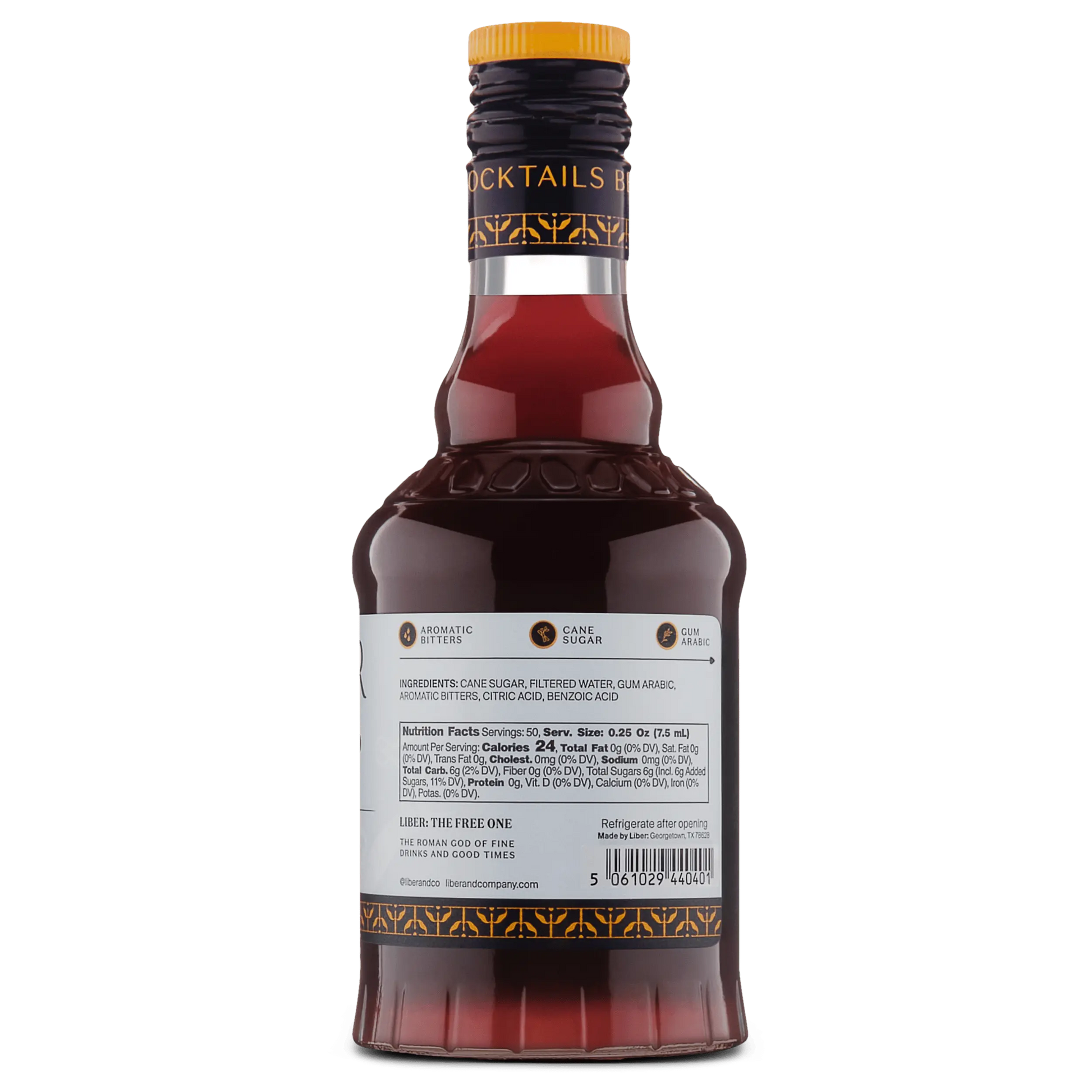 Old Fashioned Cocktail Syrup Liber & Co.