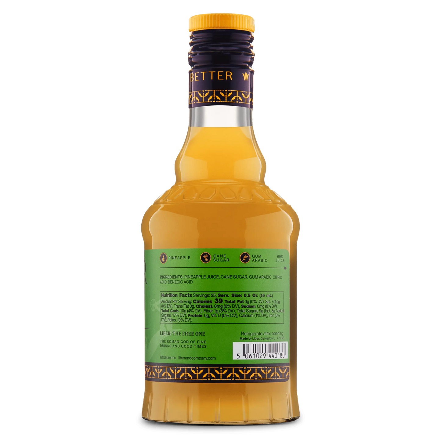 Pineapple Gum Syrup Liber & Co.