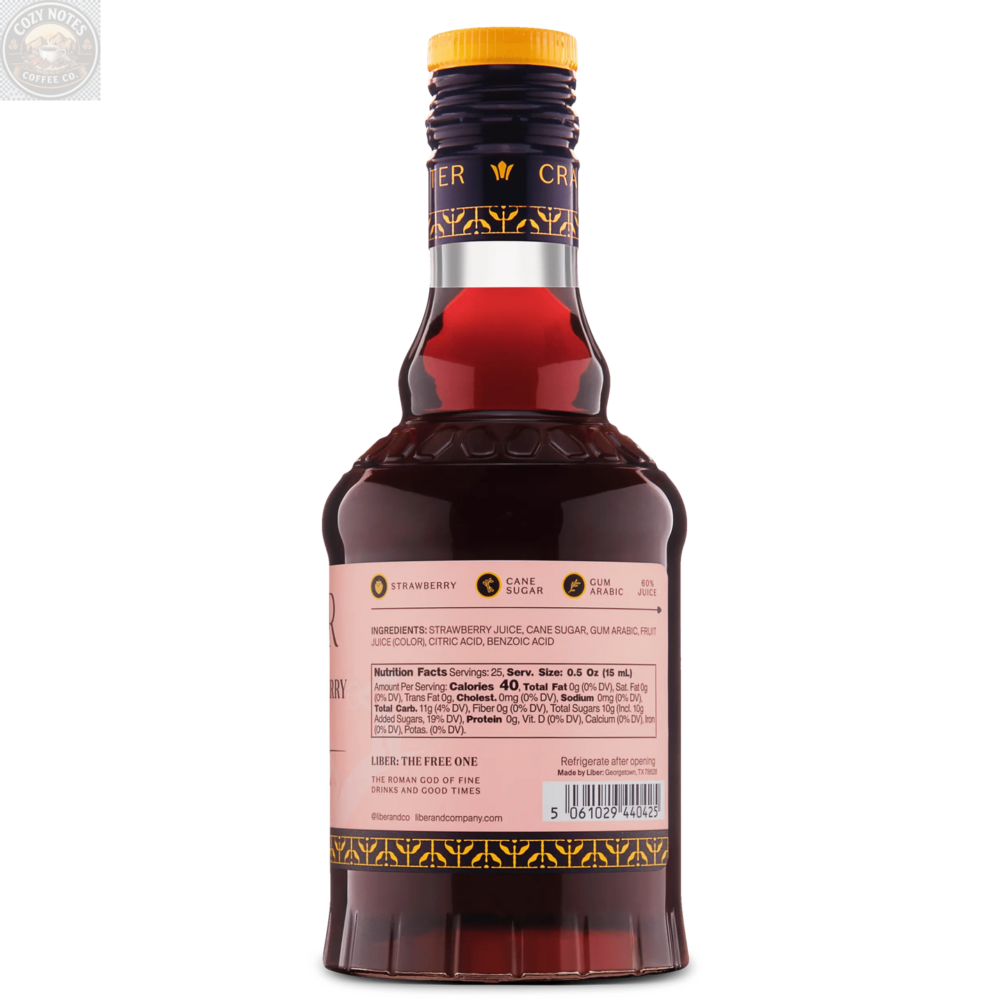 Pacific Strawberry Syrup Liber & Co.