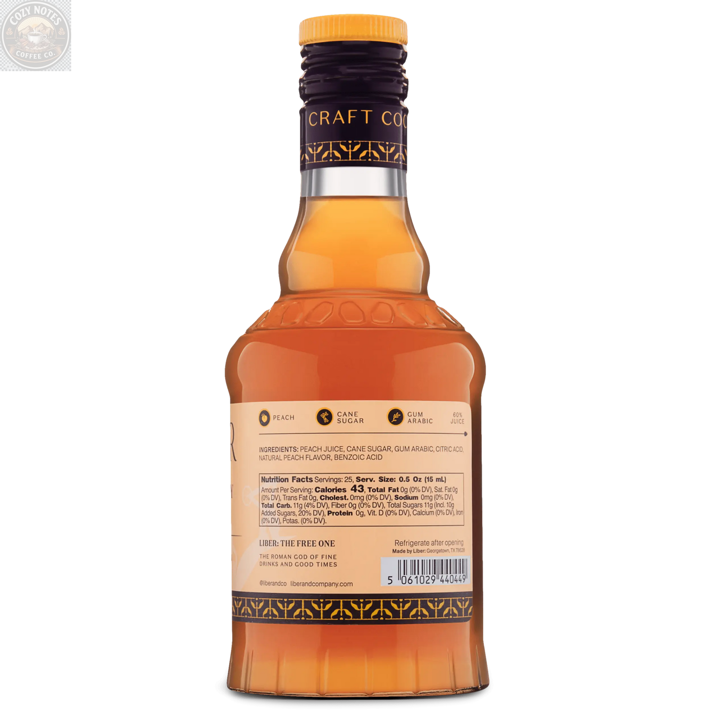Yakima Valley Peach Syrup Liber & Co.