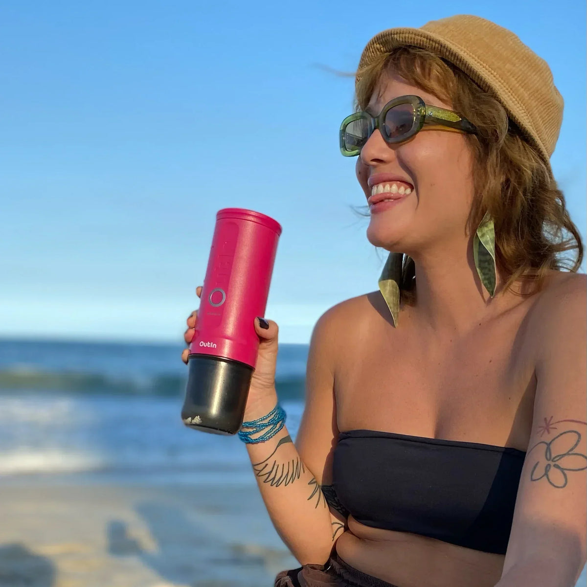 OutIn Nano Espresso Maker — Fuchsia Pink