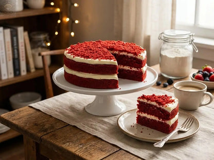 Andy Anand Sugar-Free Red Velvet Cake, 2.4 lb – Belgian Cocoa, Sugar-Free Cream Cheese Frosting, Keto & Diabetic-Friendly Birthday Gift Andyanand