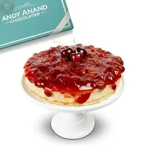 Andy Anand Sugar-Free Dunked Cherry Cake, 9-Inch, 2.9 lb – Keto & Diabetic-Friendly, Cherry Juice Soaked, No Preservatives Birthday Gift Andyanand
