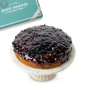 Andy Anand Sugar-Free Keto Blueberry Cake, 9-Inch, 2 lb – Low-Carb, Gourmet Fresh Baked, Diabetic-Friendly, Keto Diet Birthday Gift Box Andyanand
