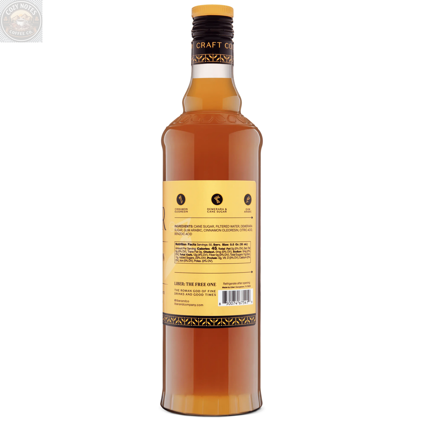 Cinnamon Syrup Liber & Co.