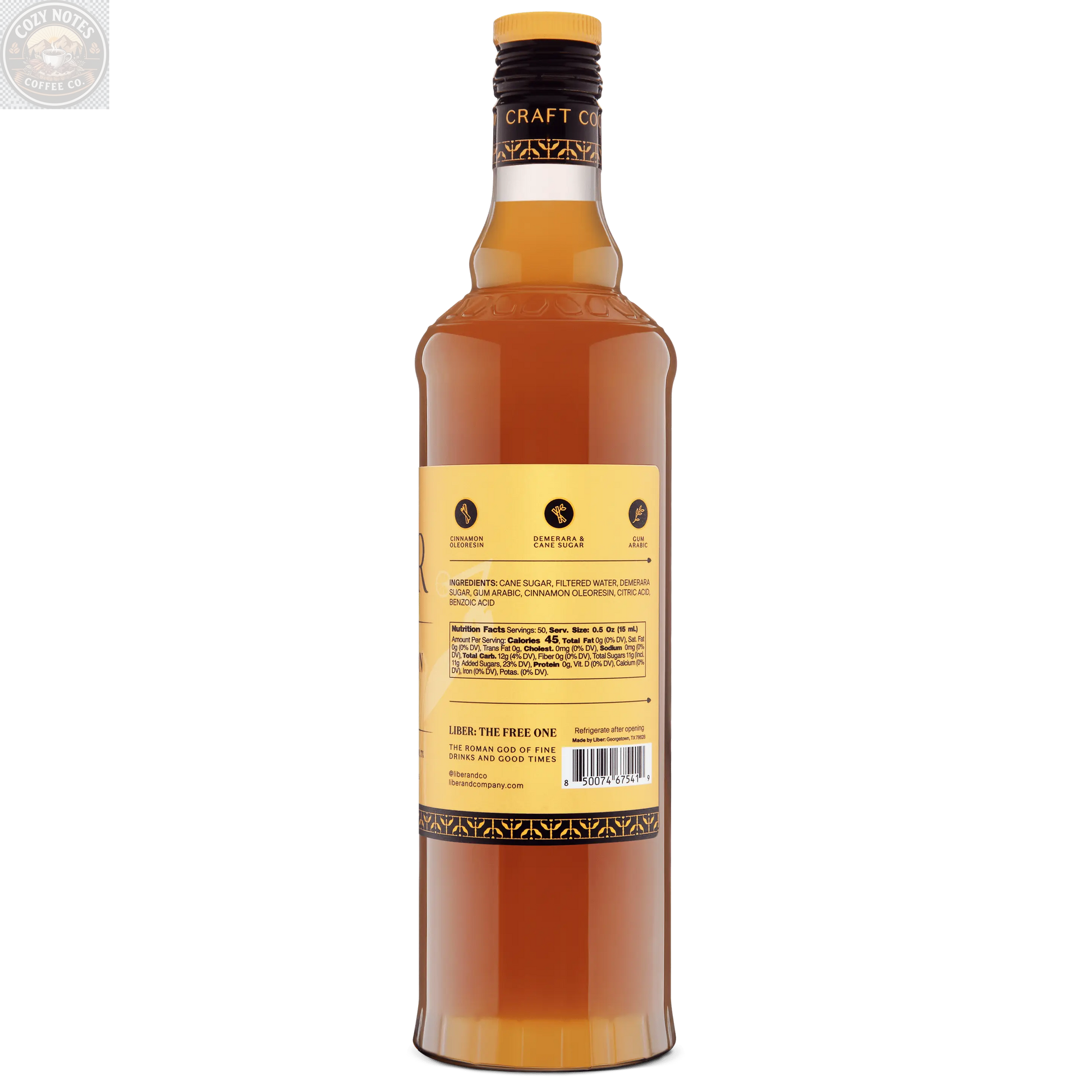 Cinnamon Syrup Liber & Co.