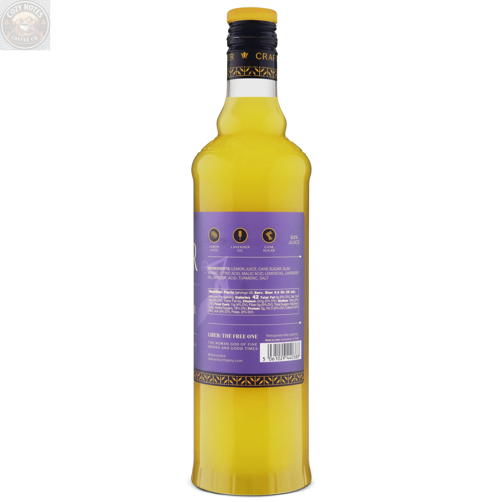 Lemon Lavender Cordial Liber & Co.