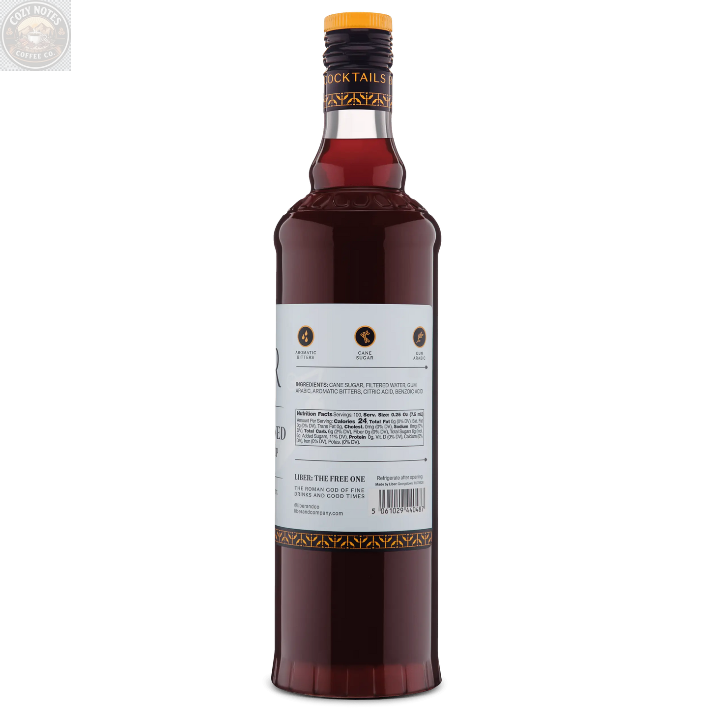 Old Fashioned Cocktail Syrup Liber & Co.