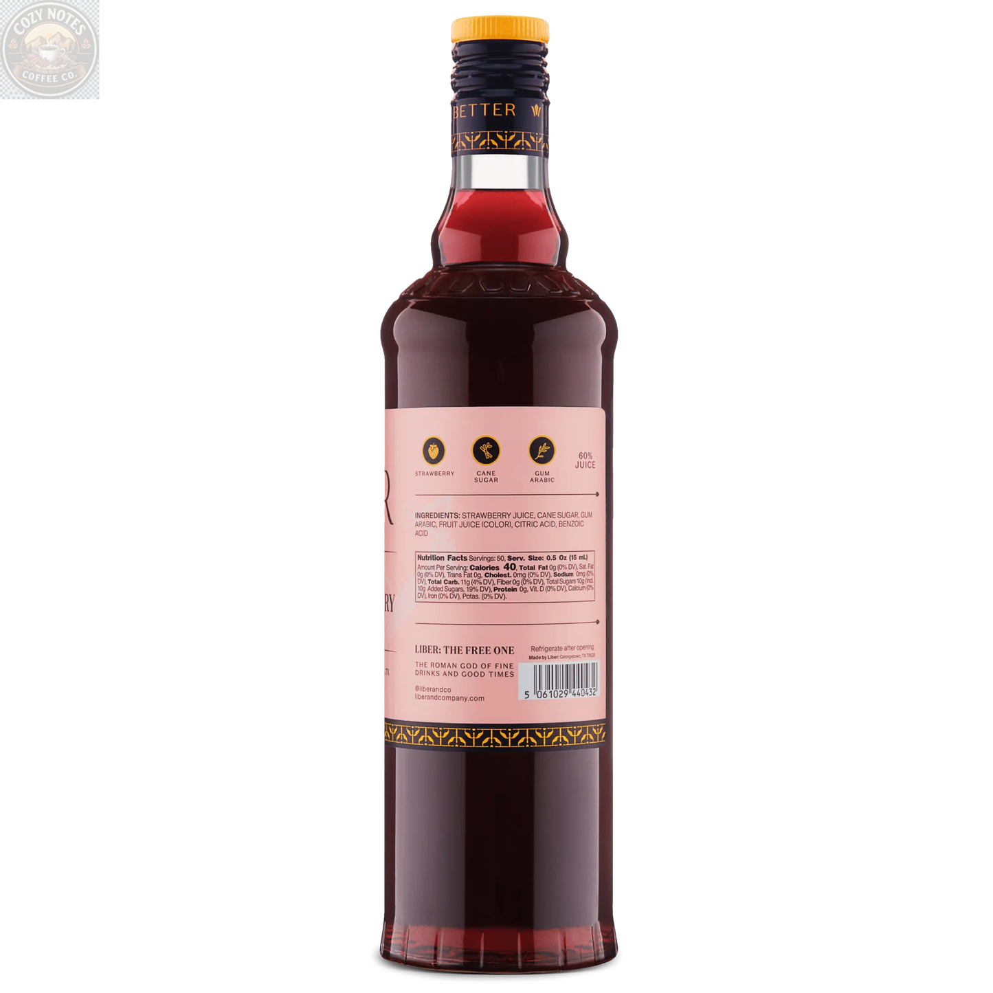 Pacific Strawberry Syrup Liber & Co.