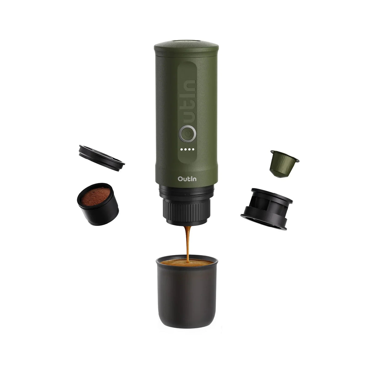 OutIn Nano Espresso Maker — Forest Green
