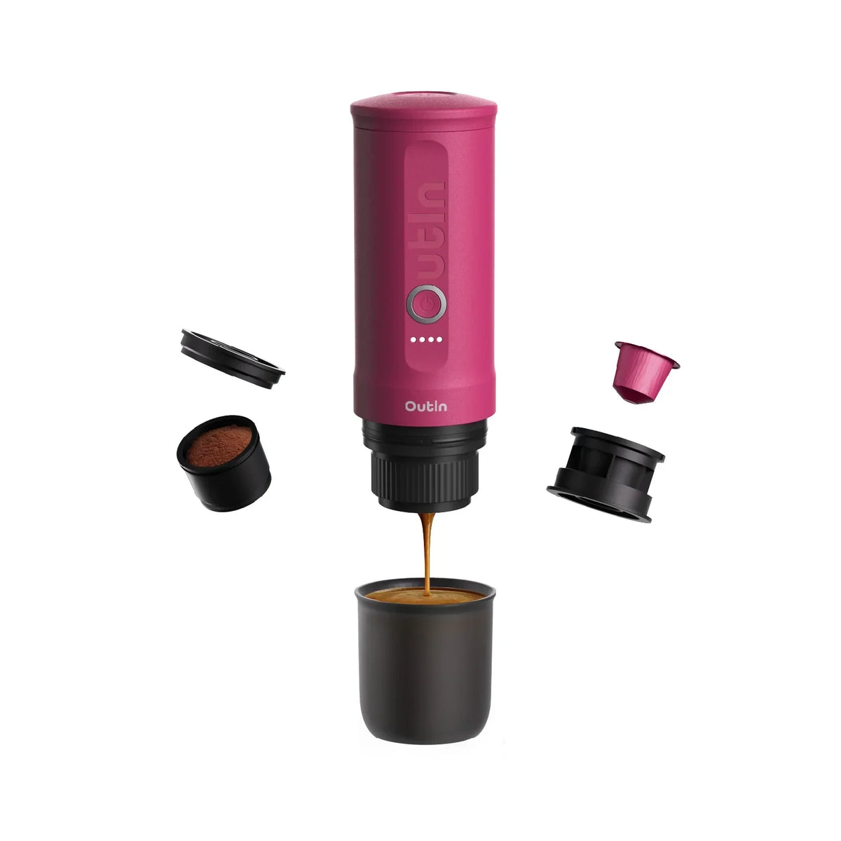 OutIn Nano Espresso Maker — Fuchsia Pink