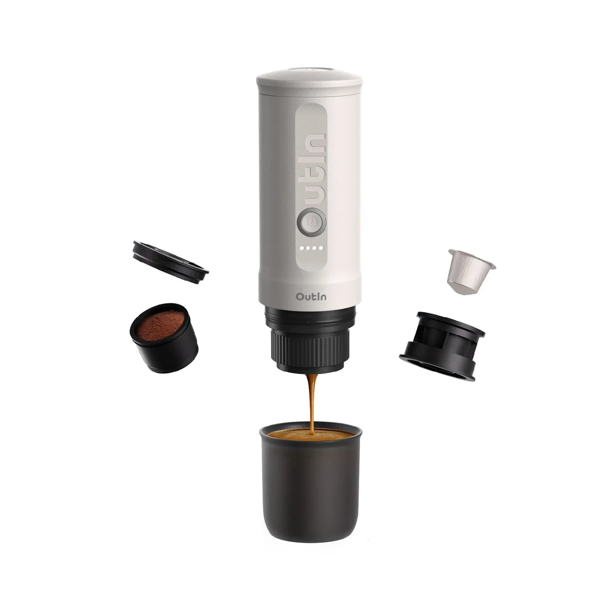 OutIn Nano Espresso Maker — Pearl White