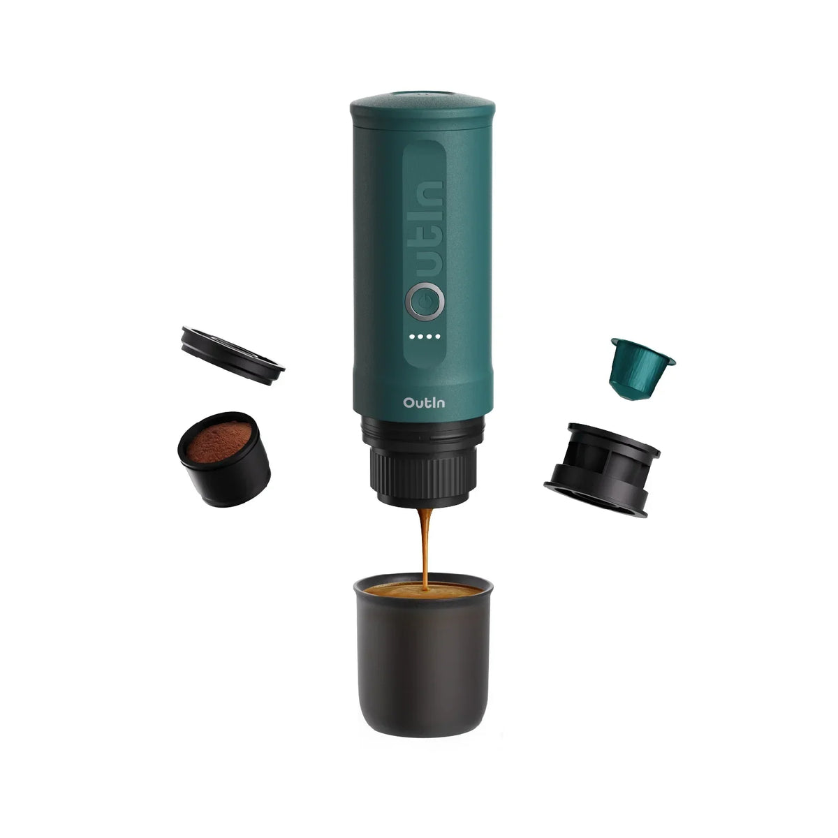 OutIn Nano Espresso Maker — OutIn Teal