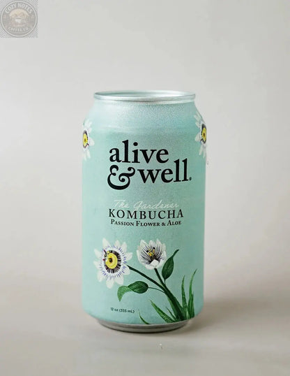 Passionflower & Aloe Kombucha Organic Alive & Well Kombucha