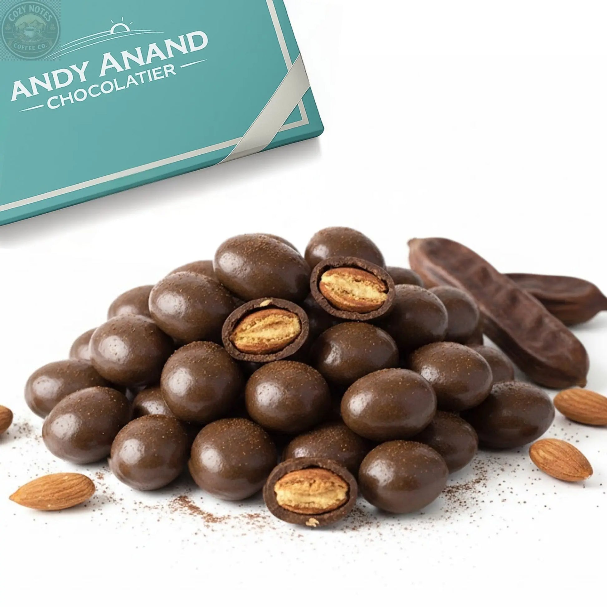 Andy Anand Carob Malt Balls, 1 lb – Tastes Like Chocolate, All-Natural Gift Box, Birthday, Valentine's, Christmas, Anniversary & Holiday Andyanand