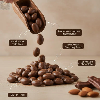 Andy Anand Carob Malt Balls, 1 lb – Tastes Like Chocolate, All-Natural Gift Box, Birthday, Valentine's, Christmas, Anniversary & Holiday Andyanand
