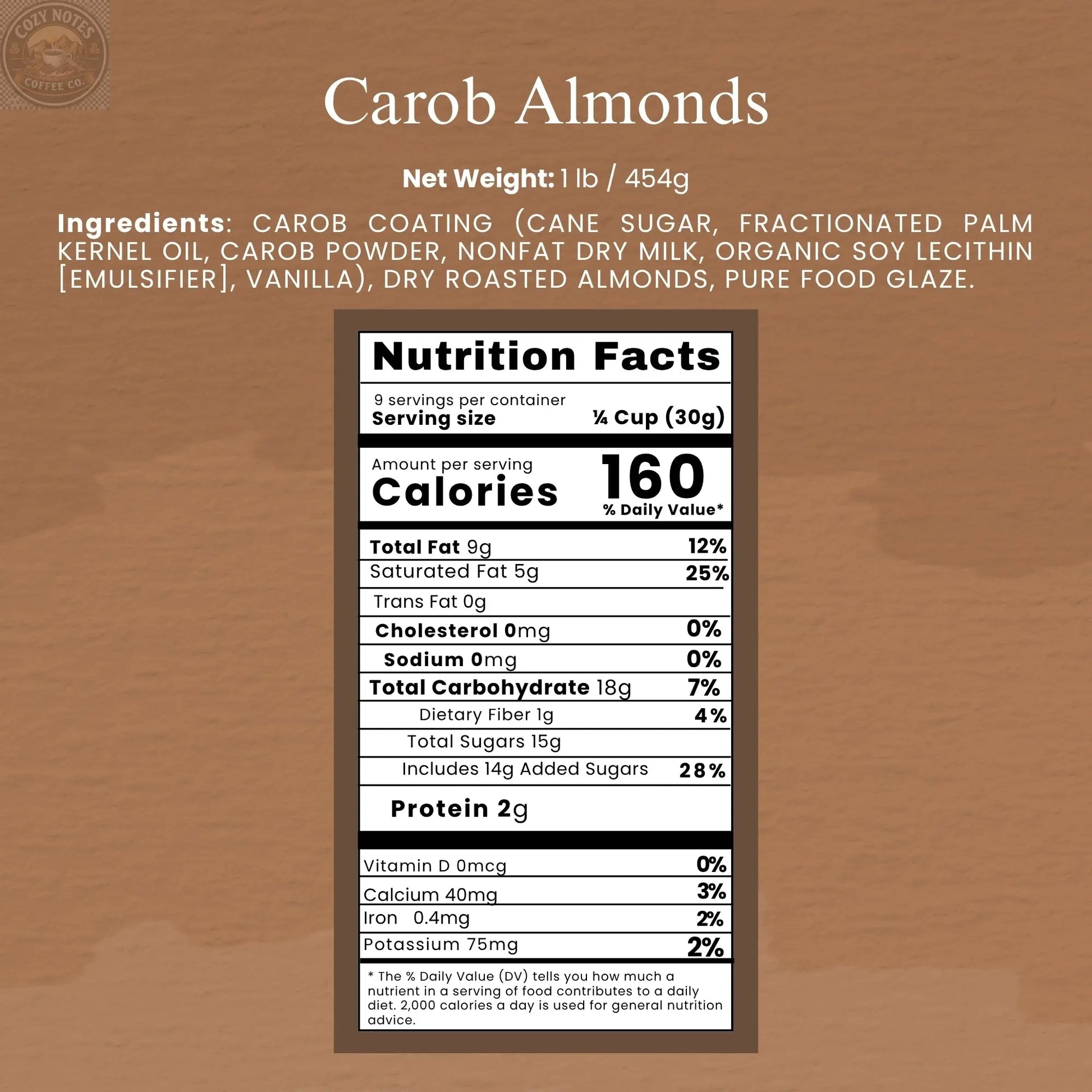 Andy Anand Carob Malt Balls, 1 lb – Tastes Like Chocolate, All-Natural Gift Box, Birthday, Valentine's, Christmas, Anniversary & Holiday Andyanand