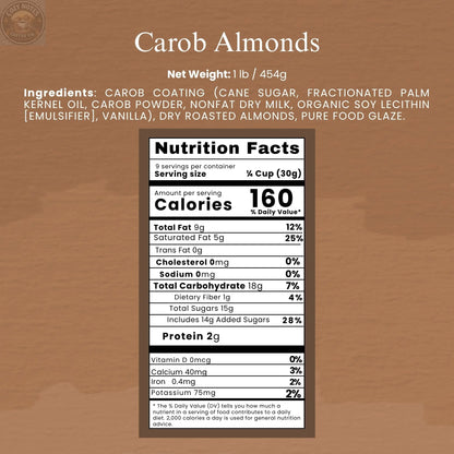 Andy Anand Carob Malt Balls, 1 lb – Tastes Like Chocolate, All-Natural Gift Box, Birthday, Valentine's, Christmas, Anniversary & Holiday Andyanand