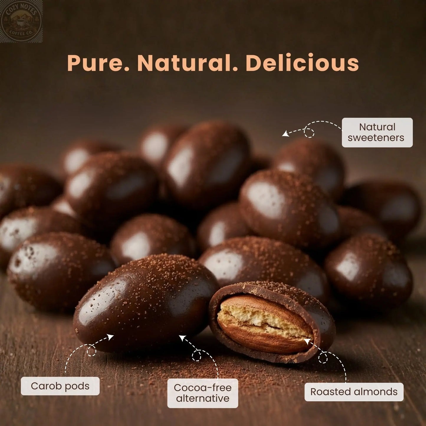 Andy Anand Carob Malt Balls, 1 lb – Tastes Like Chocolate, All-Natural Gift Box, Birthday, Valentine's, Christmas, Anniversary & Holiday Andyanand